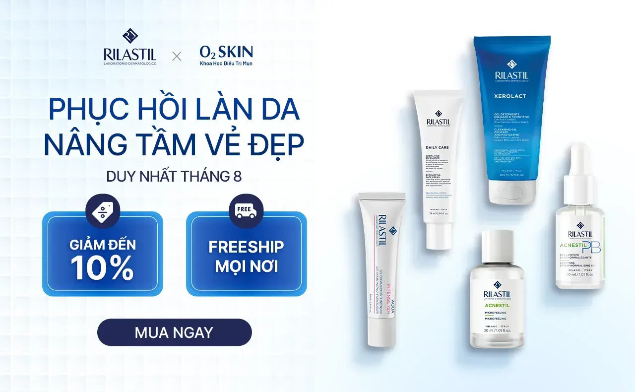 Rilastil × O2 SKIN – phục hồi làn da